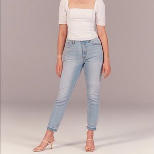A&F “The Mom” High Rise Curve Love Jeans